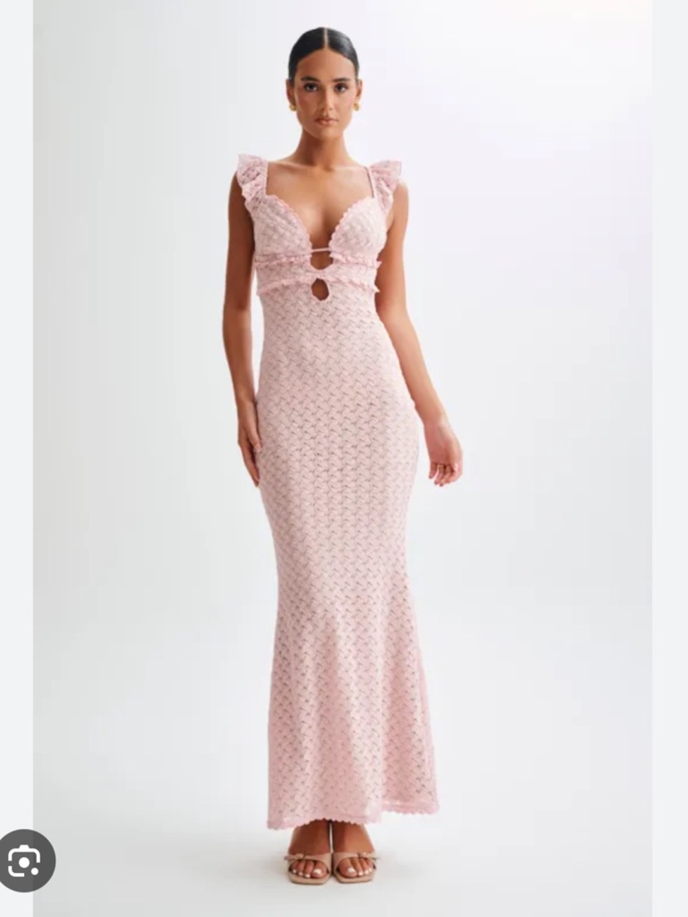 Meshki Ezra Lace Maxi Dress NWT
